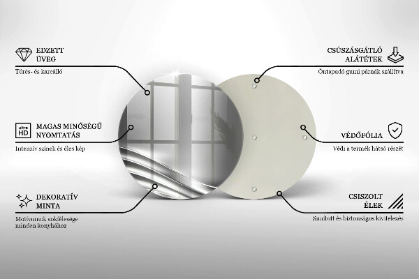 Deska kuchenna szklana Metalowa struktura