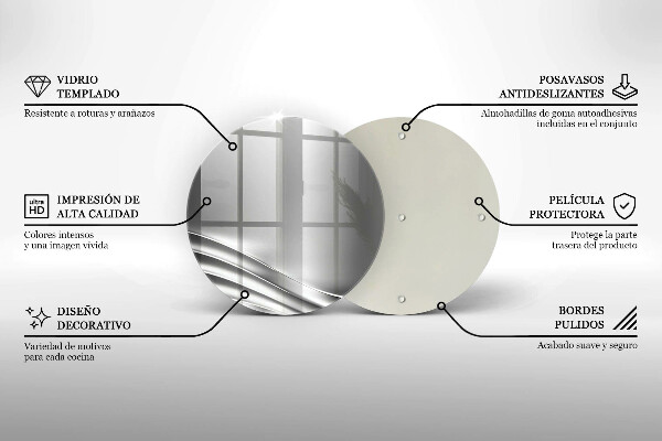 Deska kuchenna szklana Metalowa struktura