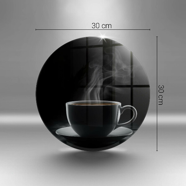 Deska kuchenna szklana Gorąca filiżanka kawy