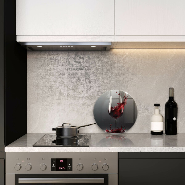 Deska kuchenna szklana Czerwone wino w kieliszku