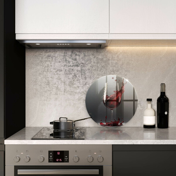 Deska kuchenna szklana Czerwone wino w kieliszku