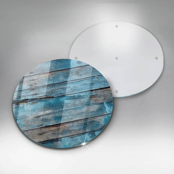 Deska kuchenna szklana Niebieskie stare deski