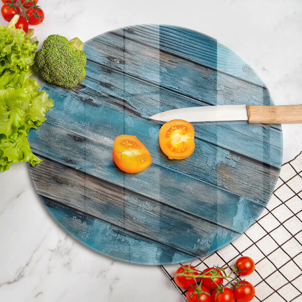 Deska kuchenna szklana Niebieskie stare deski