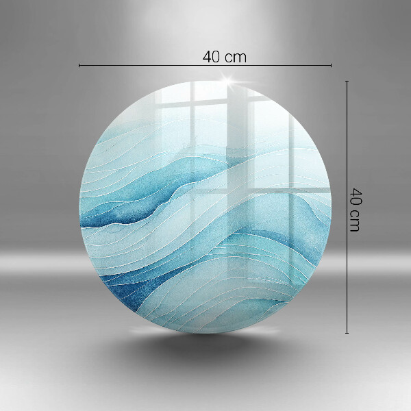 Deska kuchenna szklana Abstrakcyjne fale