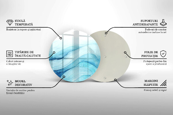 Deska kuchenna szklana Abstrakcyjne fale