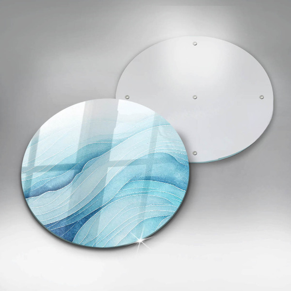 Deska kuchenna szklana Abstrakcyjne fale