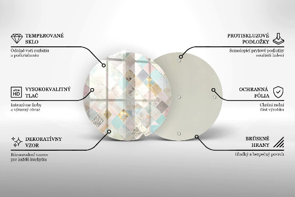 Deska kuchenna szklana Pastelowa kompozycja