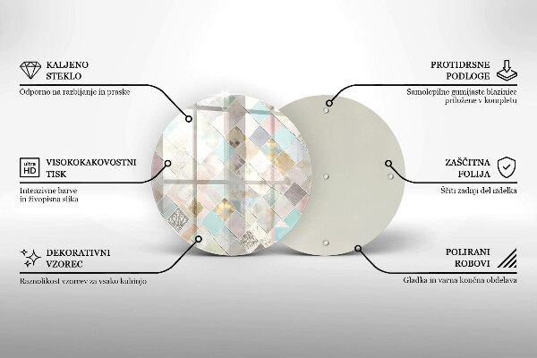 Deska kuchenna szklana Pastelowa kompozycja