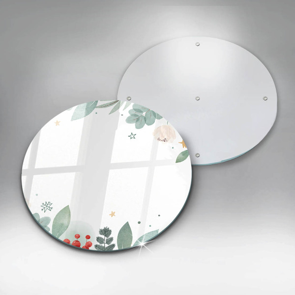 Deska kuchenna szklana Akwarele liście