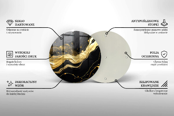 Deska kuchenna szklana Elegancka abstrakcja