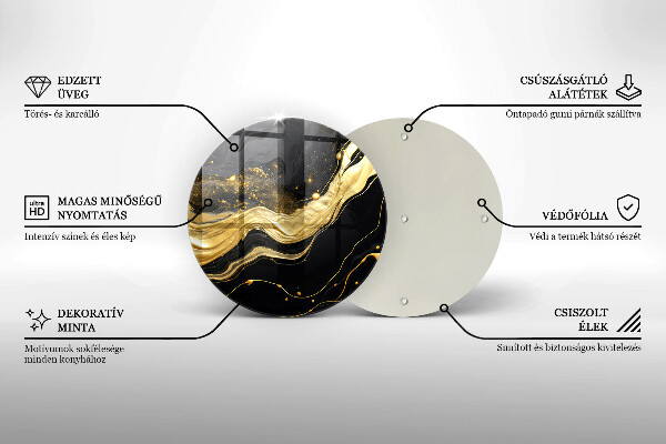 Deska kuchenna szklana Elegancka abstrakcja