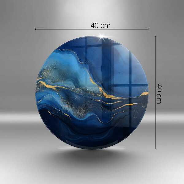 Deska kuchenna szklana Kobaltowa abstrakcja