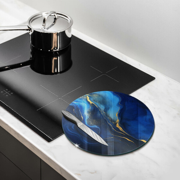 Deska kuchenna szklana Kobaltowa abstrakcja