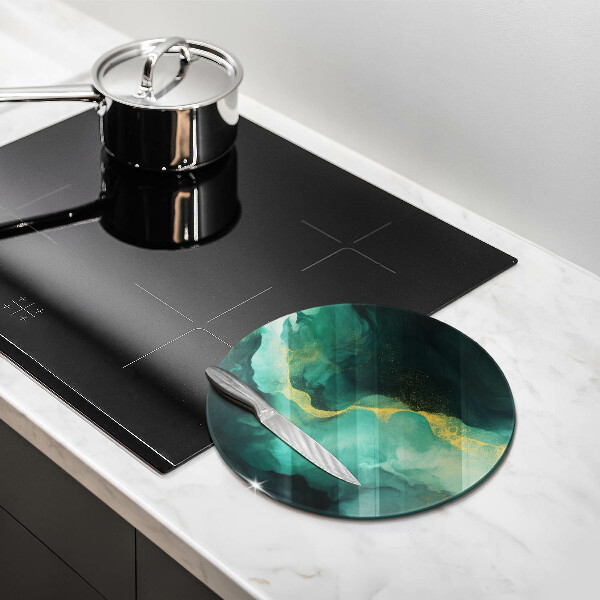 Deska kuchenna szklana Butelkowa zieleń