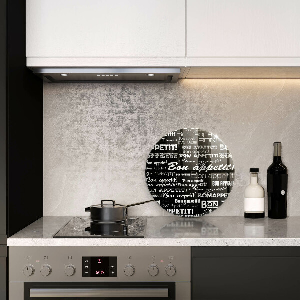Deska kuchenna szklana Kuchnia napisy Bon appetit