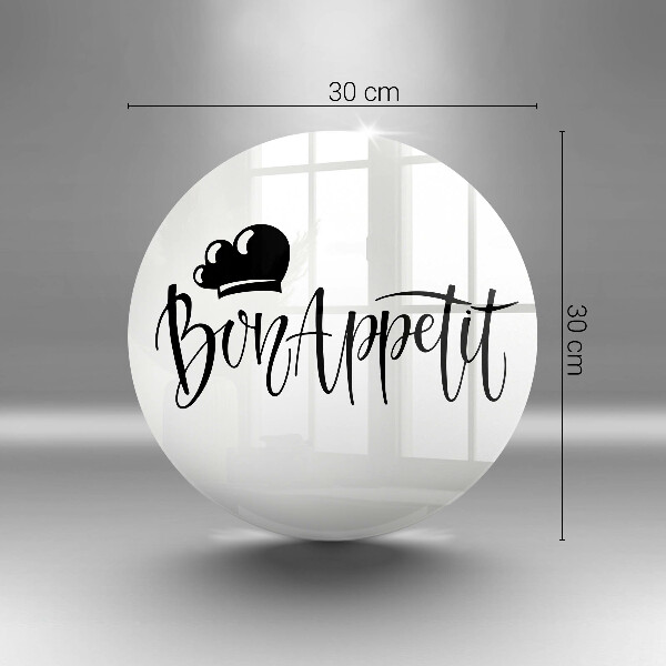 Deska kuchenna szklana Napis Bon Appetit