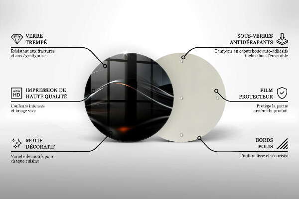 Deska kuchenna szklana Abstrakcja 3D design