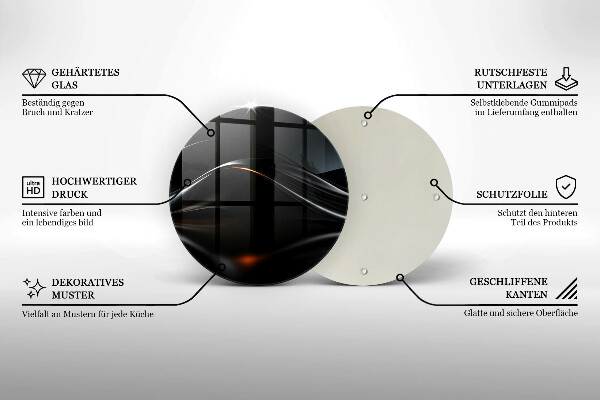 Deska kuchenna szklana Abstrakcja 3D design