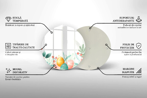 Deska kuchenna szklana Wielkanocne pisanki