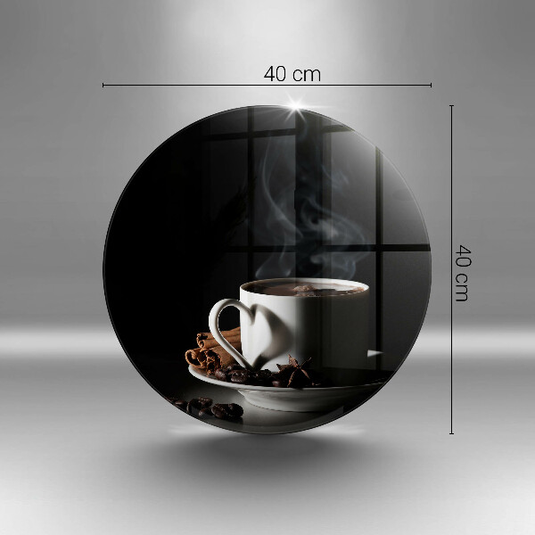 Deska kuchenna szklana Filiżanka gorącej kawy