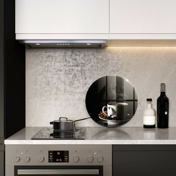 Deska kuchenna szklana Filiżanka gorącej kawy