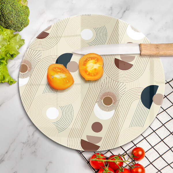 Deska kuchenna szklana Geometria boho kształty