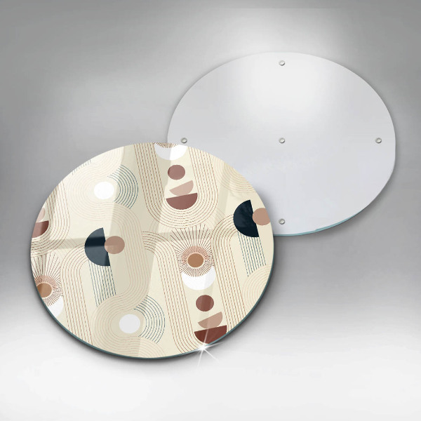 Deska kuchenna szklana Geometria boho kształty