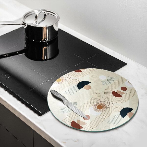 Deska kuchenna szklana Geometria boho kształty