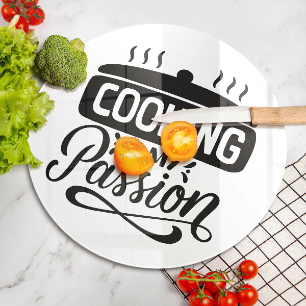 Deska kuchenna szklana Cooking is my passion