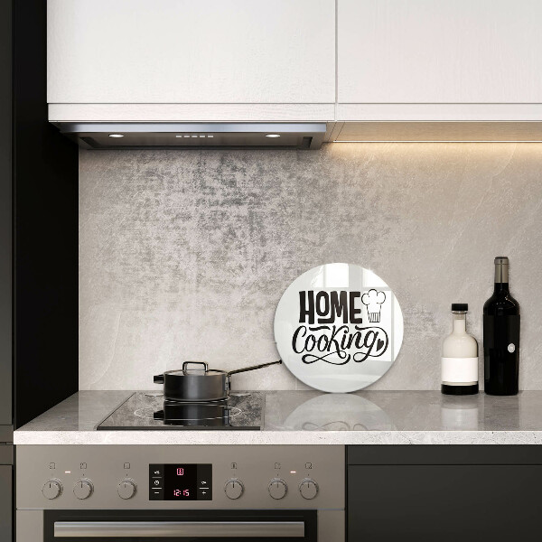 Deska kuchenna szklana Napis Home cooking