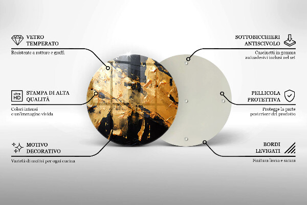Szklana deska kuchenna Elegancka tekstura farby