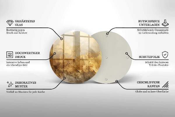 Szklana deska kuchenna Bogata tekstura