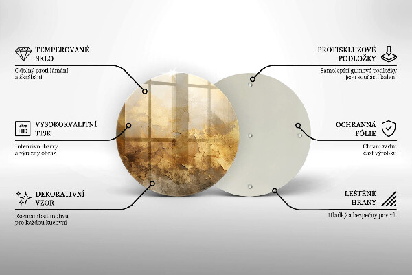 Szklana deska kuchenna Bogata tekstura