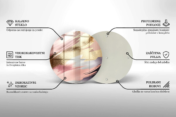 Szklana deska kuchenna Pastelowe plamy