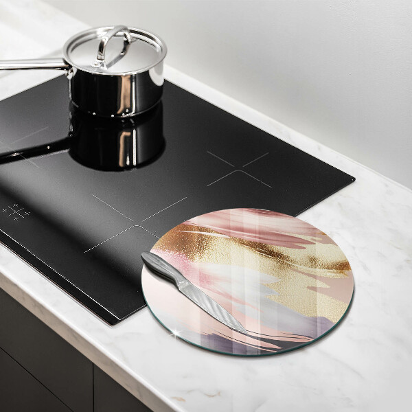 Szklana deska kuchenna Pastelowe plamy