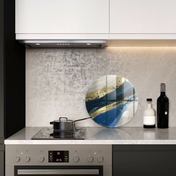 Szklana deska kuchenna Tekstura ze złotem