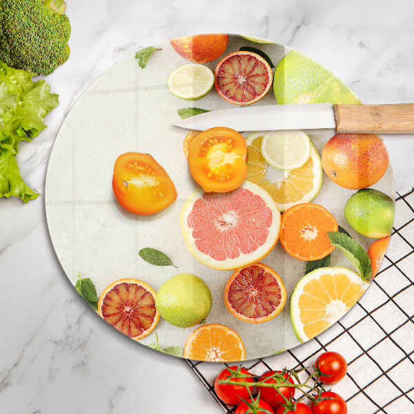 Szklana deska kuchenna Owoce cytrusy