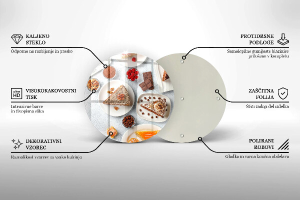 Szklana deska kuchenna Słodkości ciasta