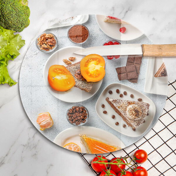 Szklana deska kuchenna Słodkości ciasta