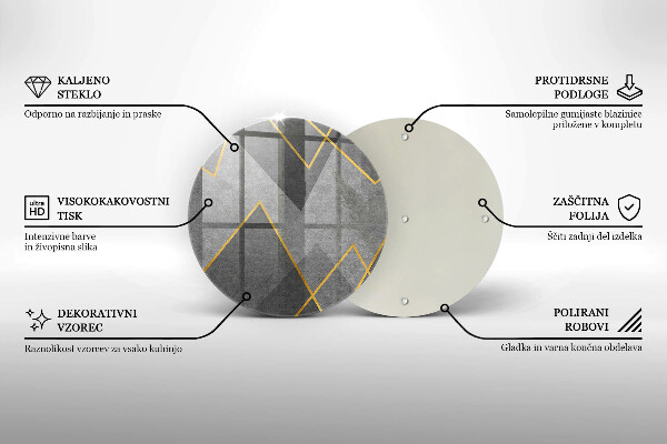 Szklana deska kuchenna Ostre kształty