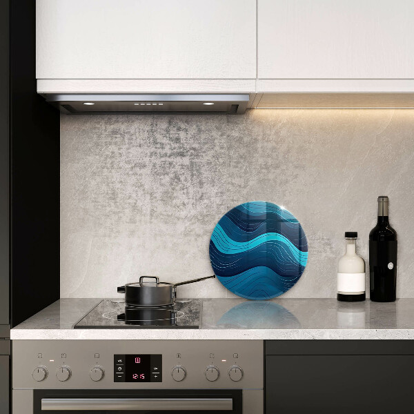 Deska kuchenna szklana Abstrakcyjne fale