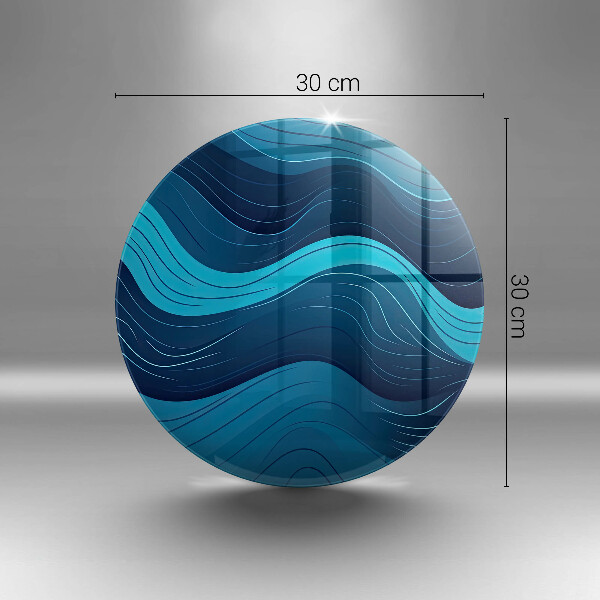 Deska kuchenna szklana Abstrakcyjne fale