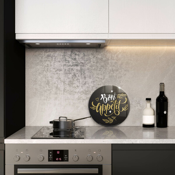 Deska kuchenna szklana Napis Bon Appetit