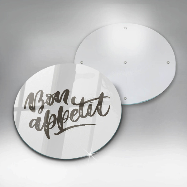 Deska kuchenna szklana Napis Bon Appetit