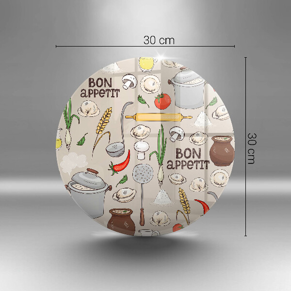 Deska kuchenna szklana Ilustracja kuchnia