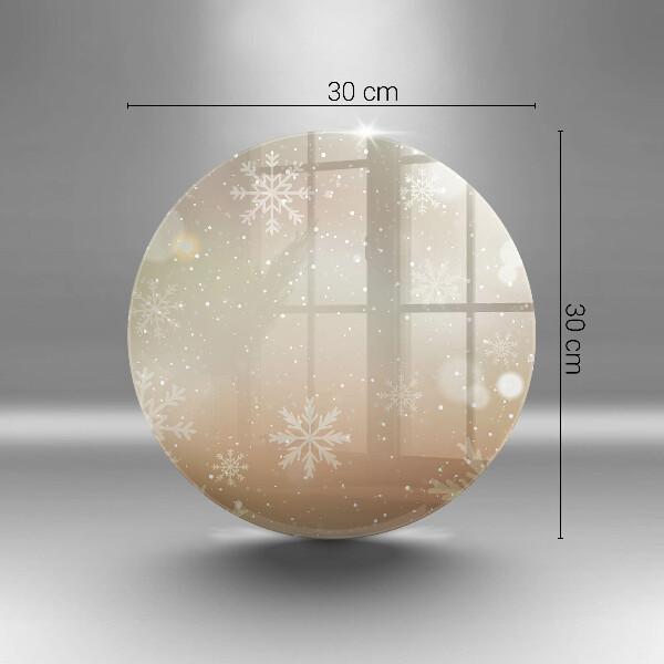 Deska kuchenna szklana Płatki śniegu