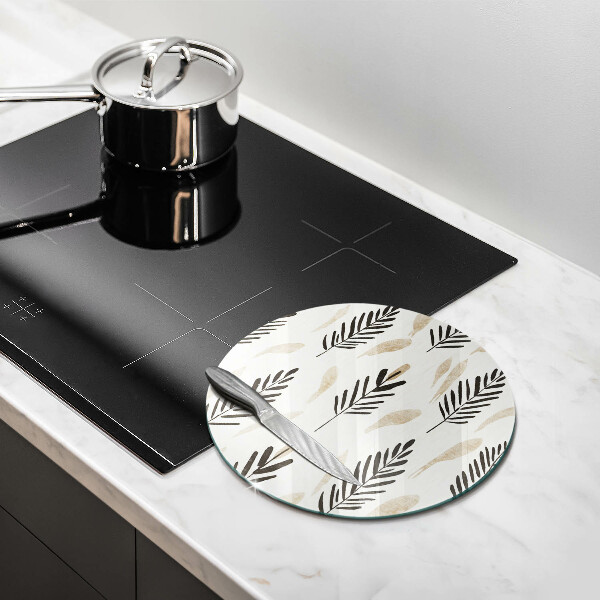 Deska kuchenna szklana Boho rośliny