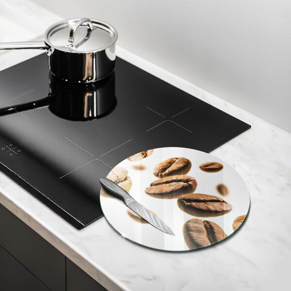 Deska kuchenna szklana Ziarna kawy