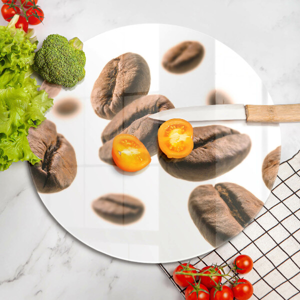 Deska kuchenna szklana Ziarna kawy