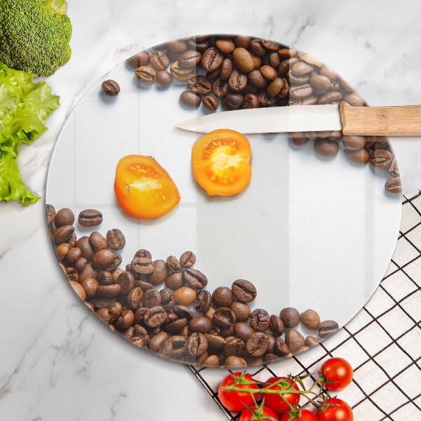 Deska kuchenna szklana Kawa ziarna